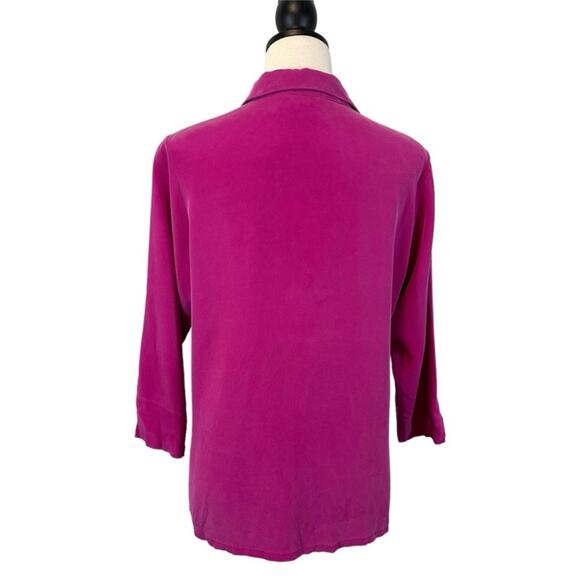 WinterSilks Button Up Blouse Fuchsia
Pink 3/4 Sleeve Size PETITE Large Classic - Picture 5 of 7